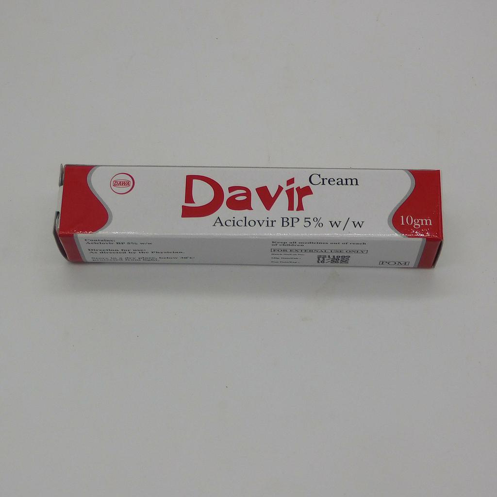 Acyclovir BP, 5% w/w Cream (Davir)