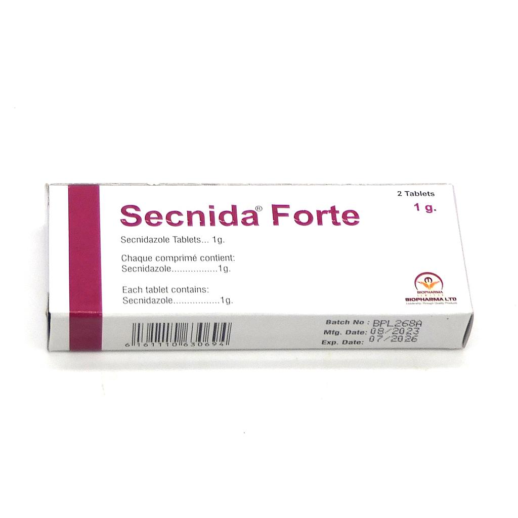 Secnidazole 1g Tablets (Secnida Forte)