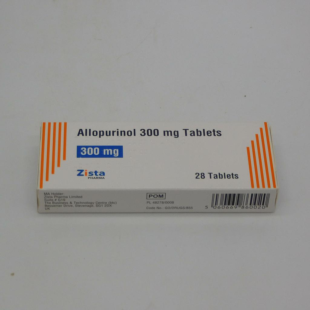 Allopurinol 300mg Tablets (Zista)