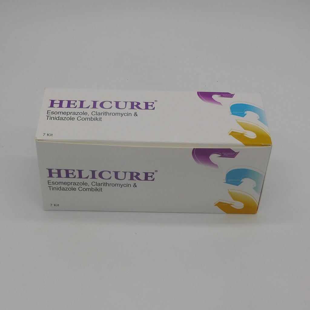 Esomeprazole/Clarithromycn/Tinidazole 40mg/500mg/500mg H.Pylori Kit (Helicure)
