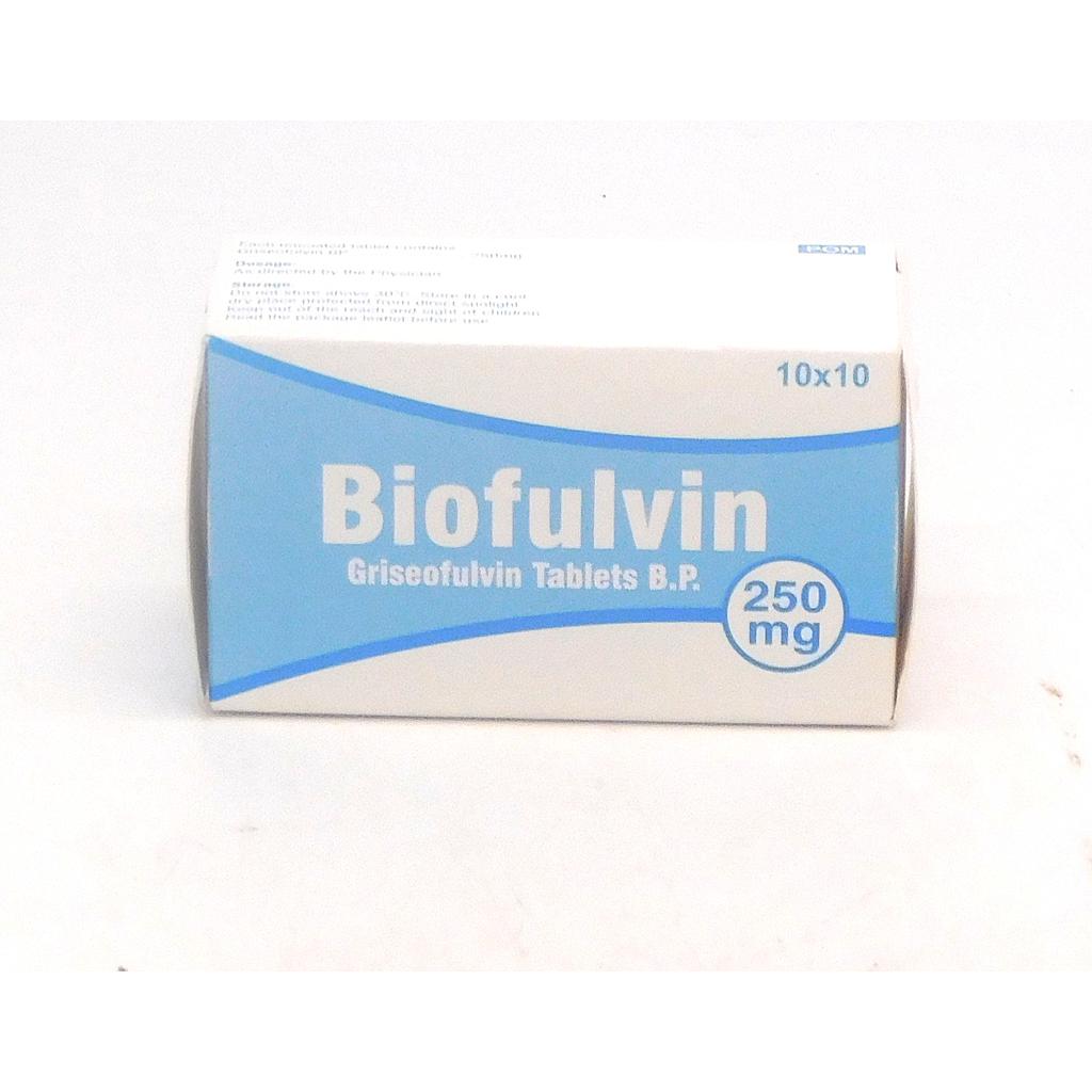 Griseofulvin 250mg Blister Tablets (Biofulvin)