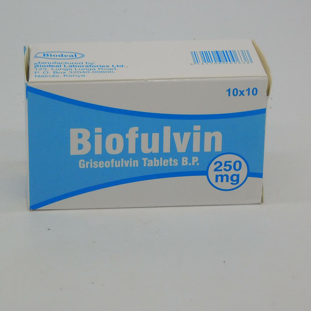 Griseofulvin 250mg Blister Tablets (Biofulvin)