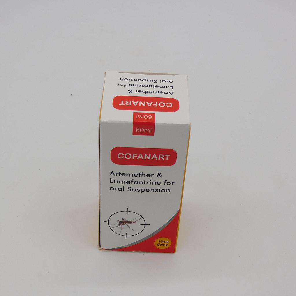Artemether 15mg/Lumefantrine 90mg Dry Syrup 60ml (Cofanart) 