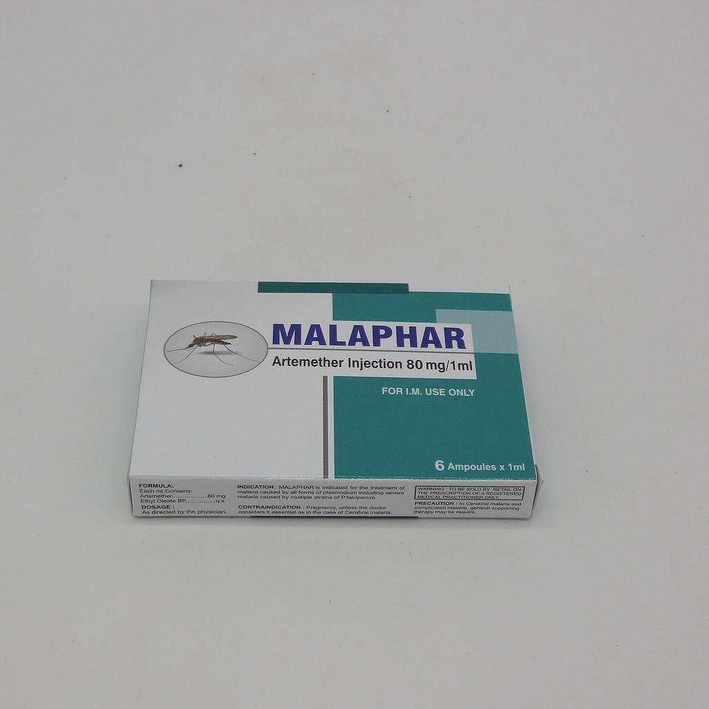 Artemether 80mg/ml Injection Ampoule (Malaphar)