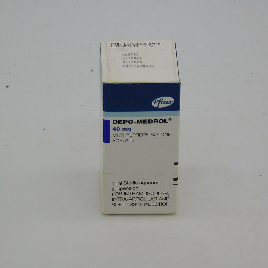 Methylprednisolone Acetate 40mg/ml 5ml Injection (Depo Medrol)