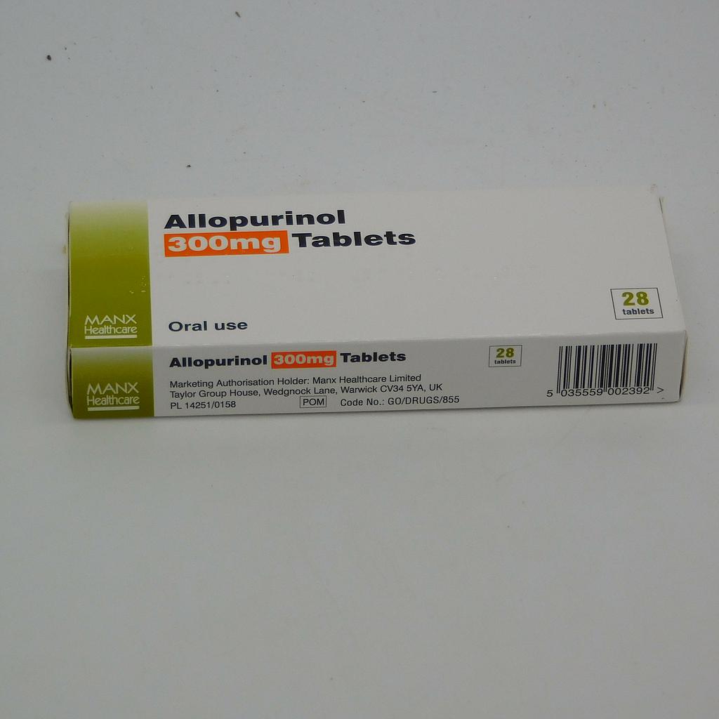 Allopurinol 300mg Tablets (Manx)