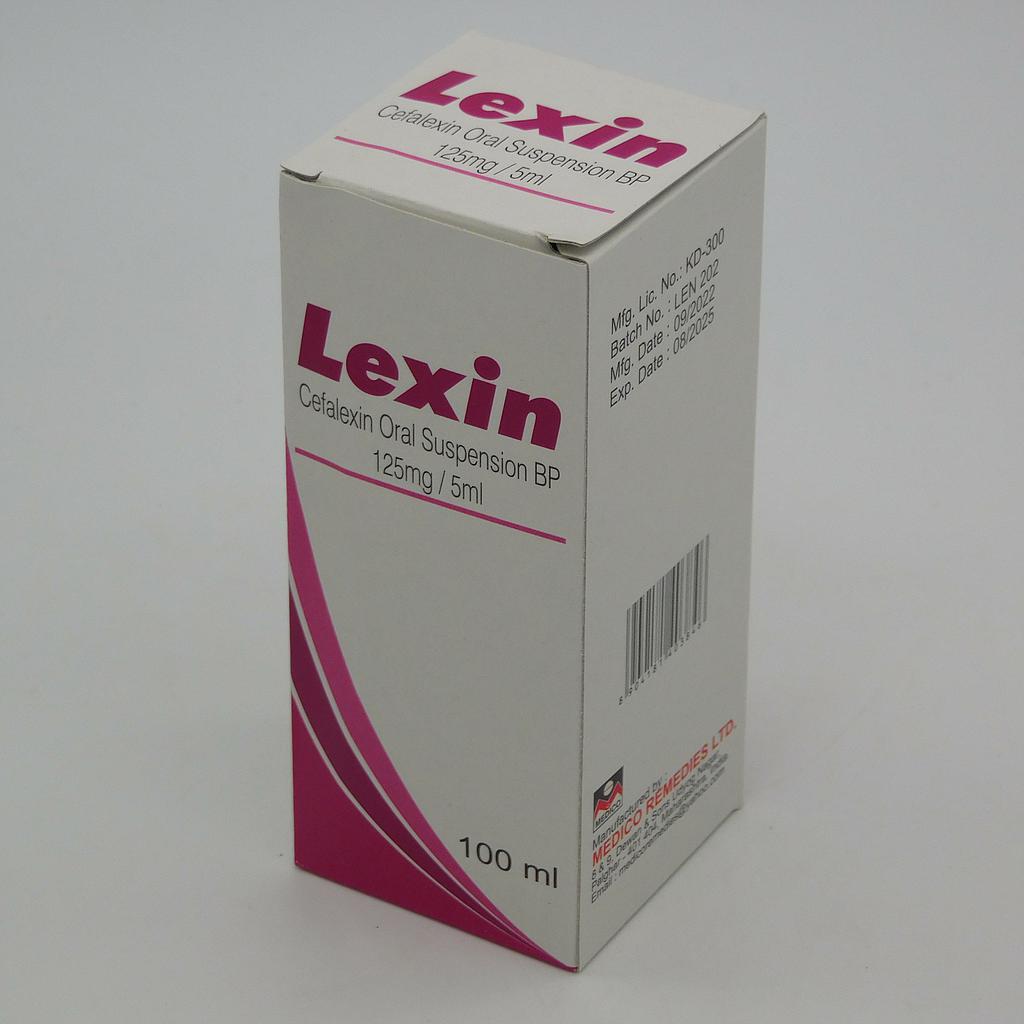 Cefalexin Suspension 100ml (Lexin)