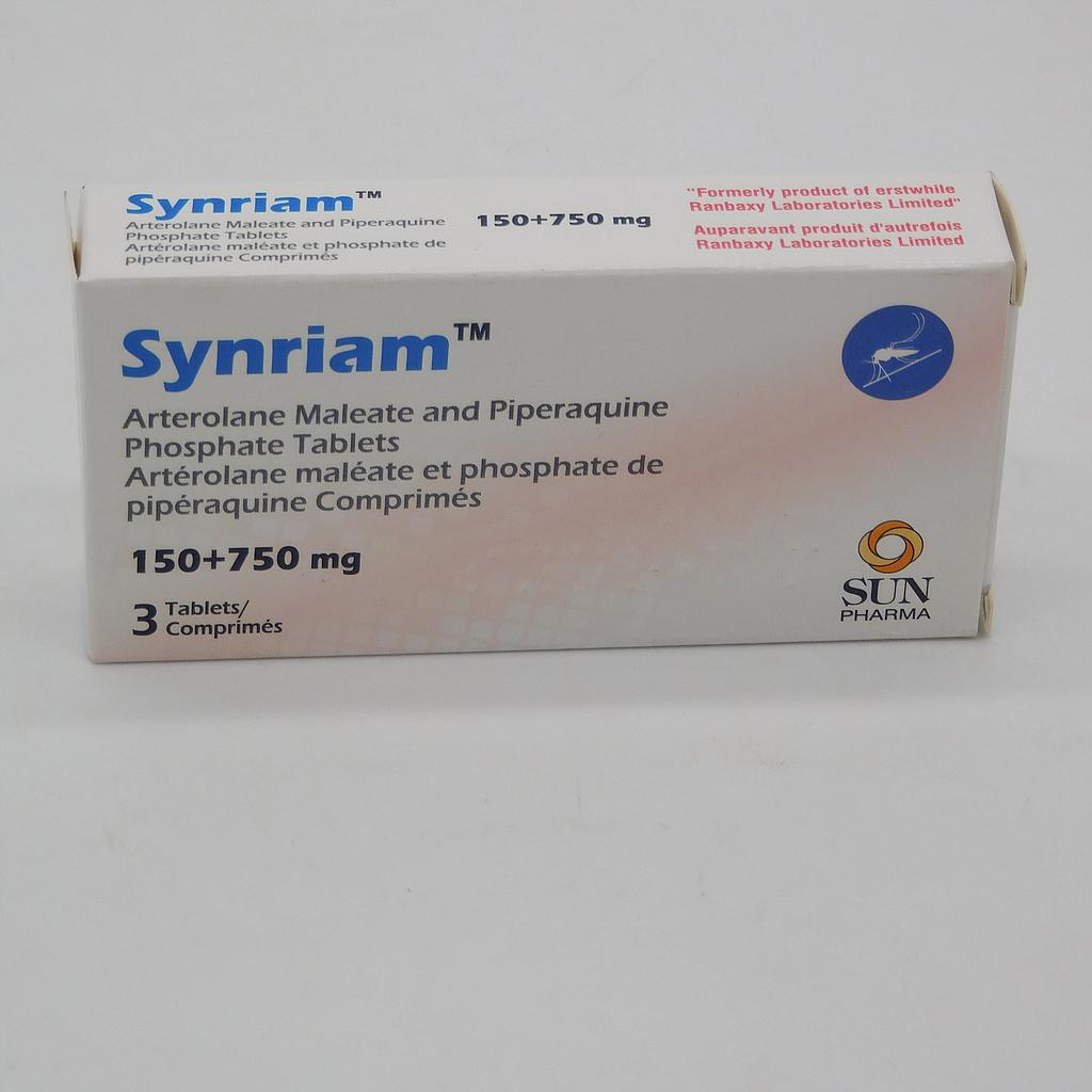 Arterolane Maleate/Piperaquine Phosphate 150/750mg Tablets (Synriam)