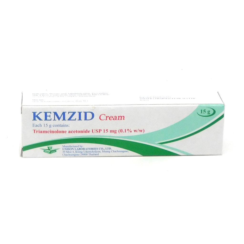 Triamcinolone Acetonide 0.1% w/w Topical Cream 15g (Kemzid)