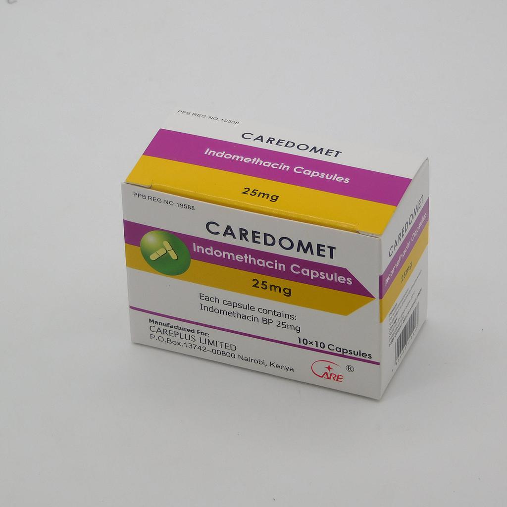 Indomethacin 25mg Capsules (Caredomet)
