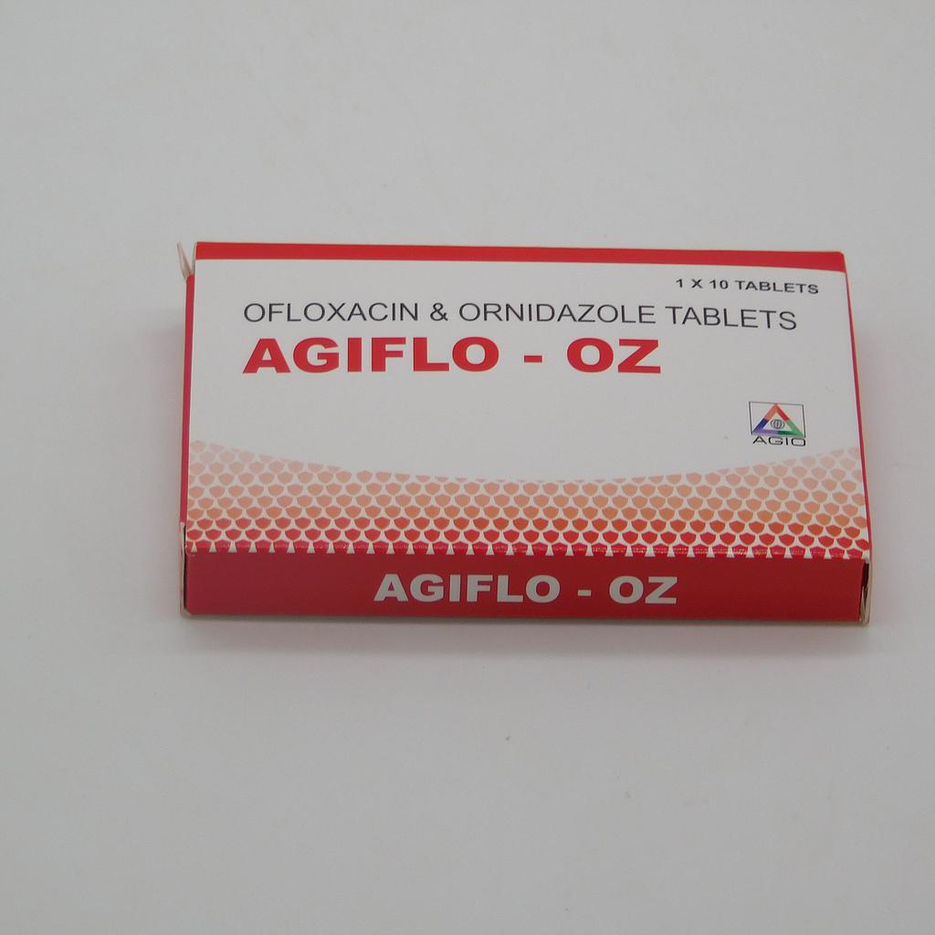 Ofloxacin 200mg/Ornidazole 500mg Tablets (Agiflo-OZ)