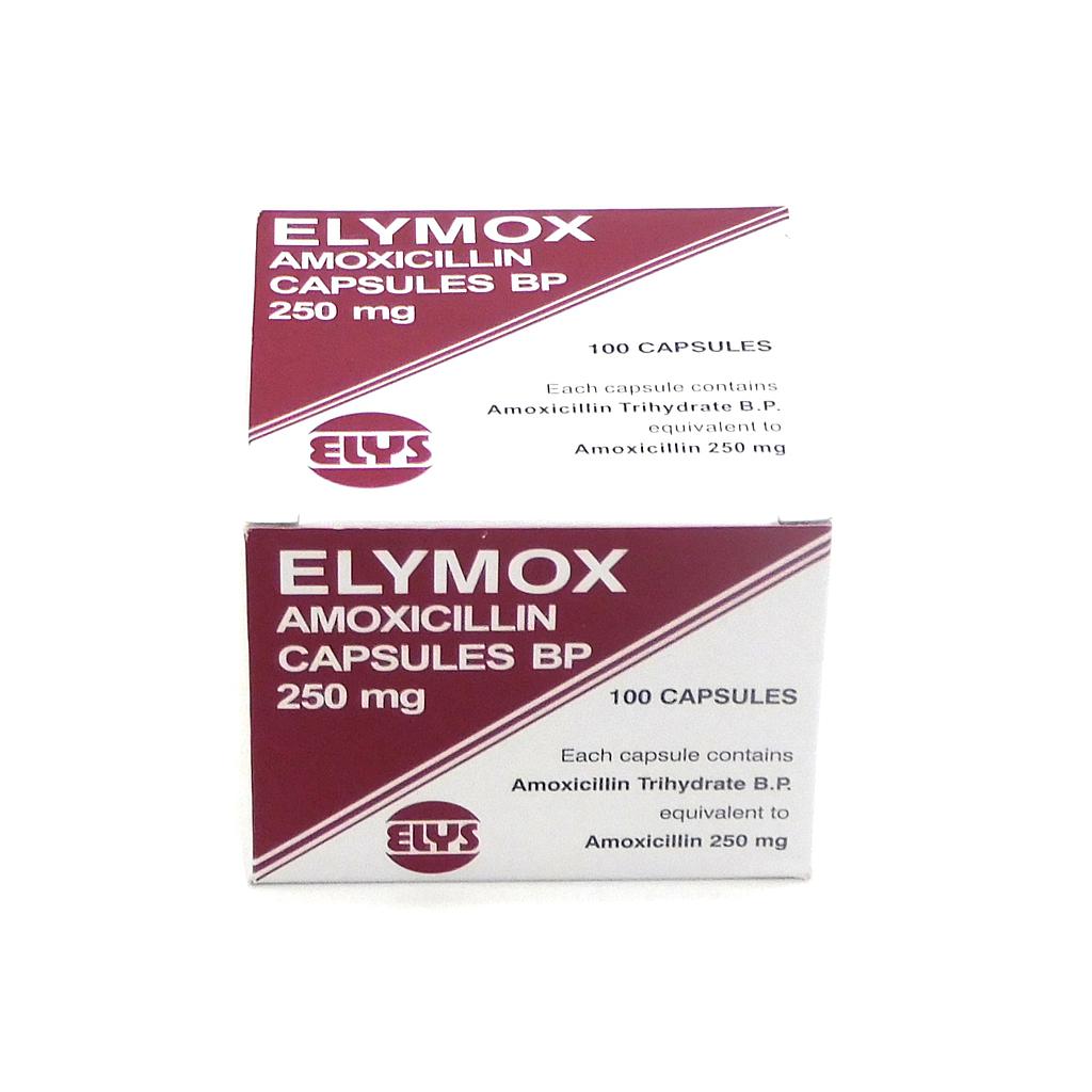 Amoxicillin 250mg Capsules (Elymox)