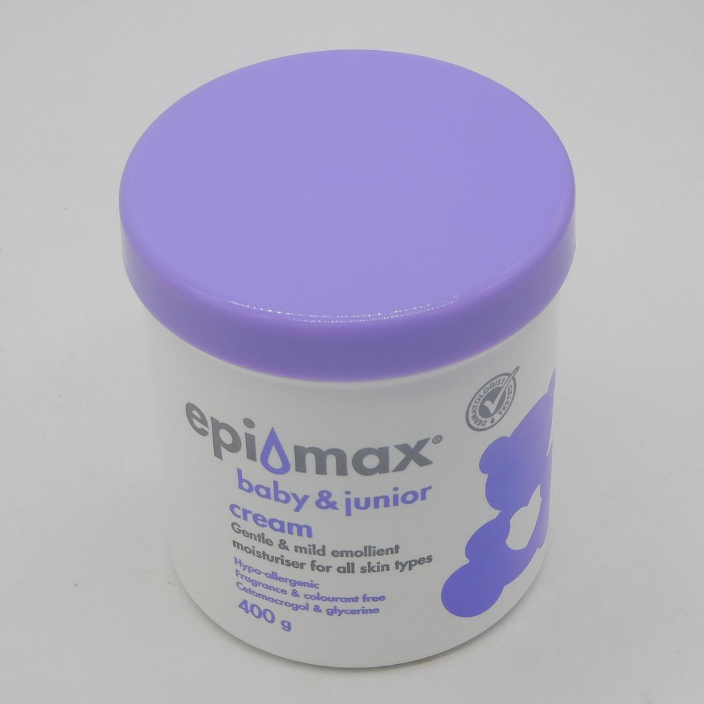 Hypo-allergenic Fragrance &amp; Colourant Free Cetomacrogol &amp; Glycerine Cream 400g (Epimax Baby &amp; Junior)