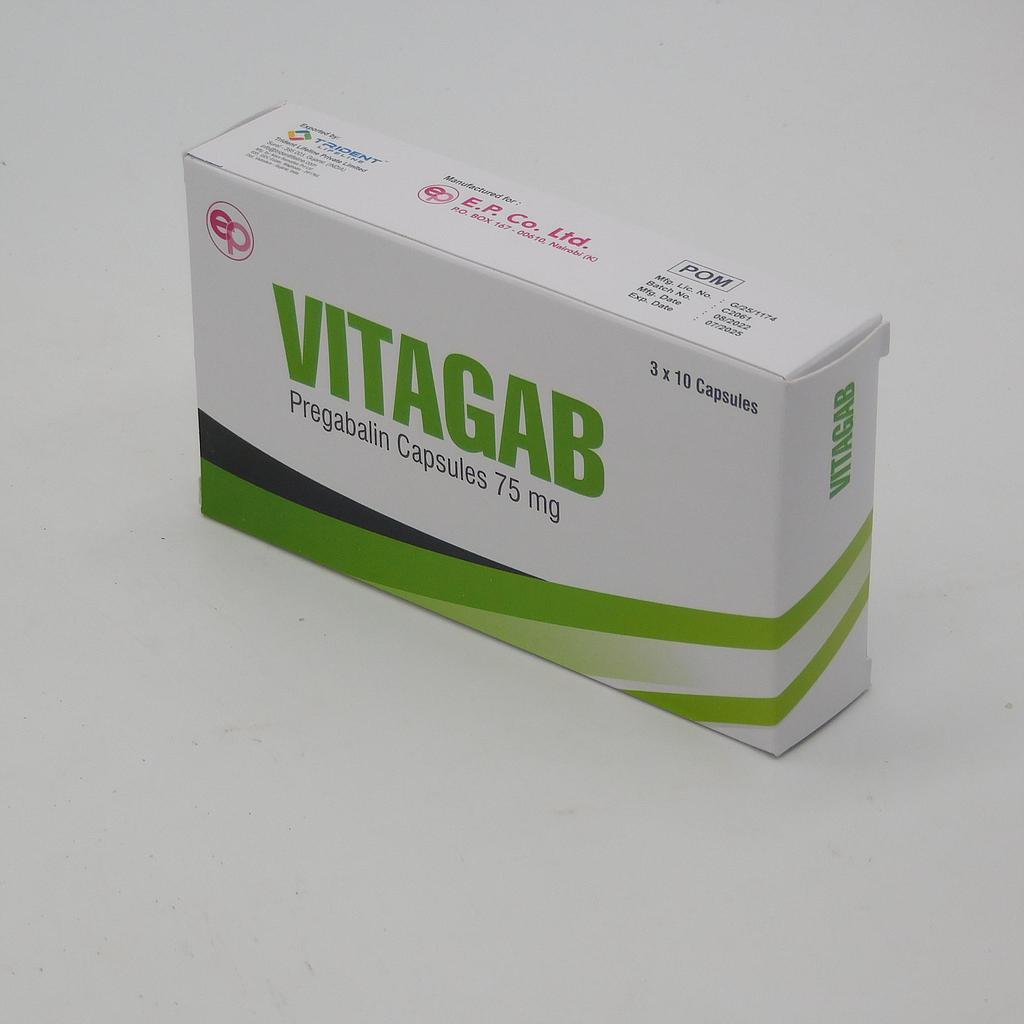 Pregabalin 75mg Capsules (Vitagab)