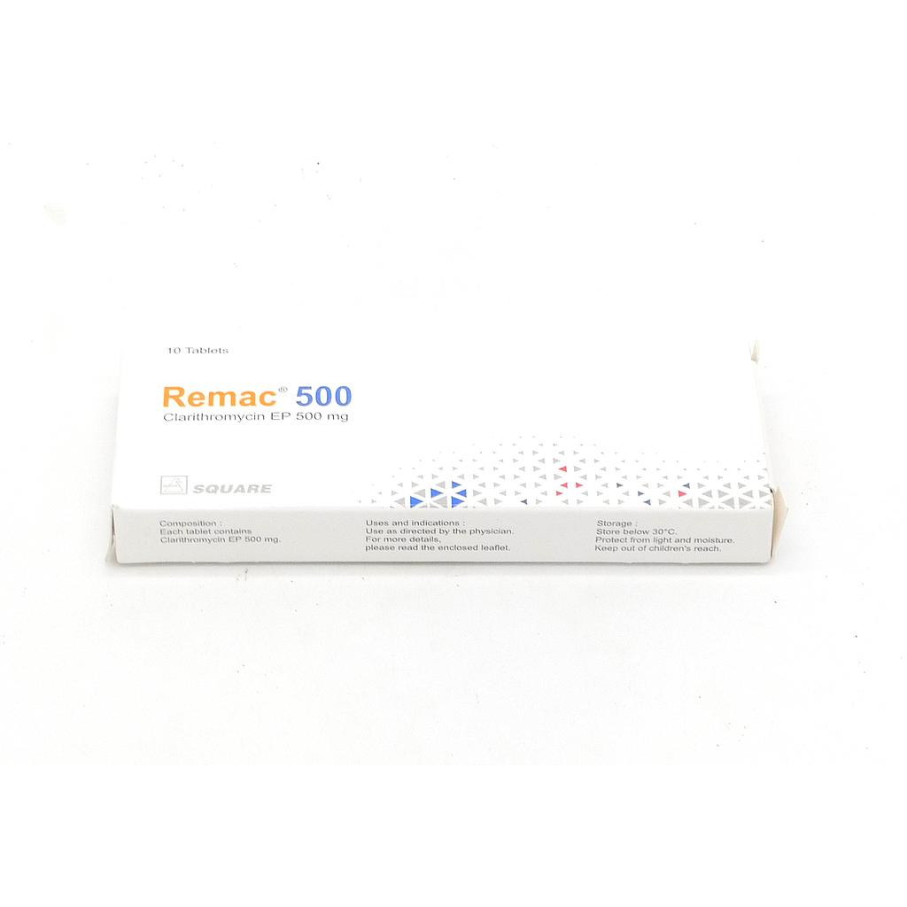 Clarithromycin 500mg Tablets (Remac)