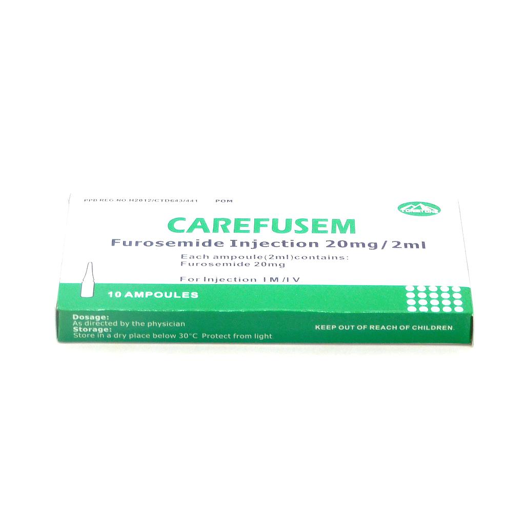 Furosemide 20mg/2ml Injection (Carefusem)