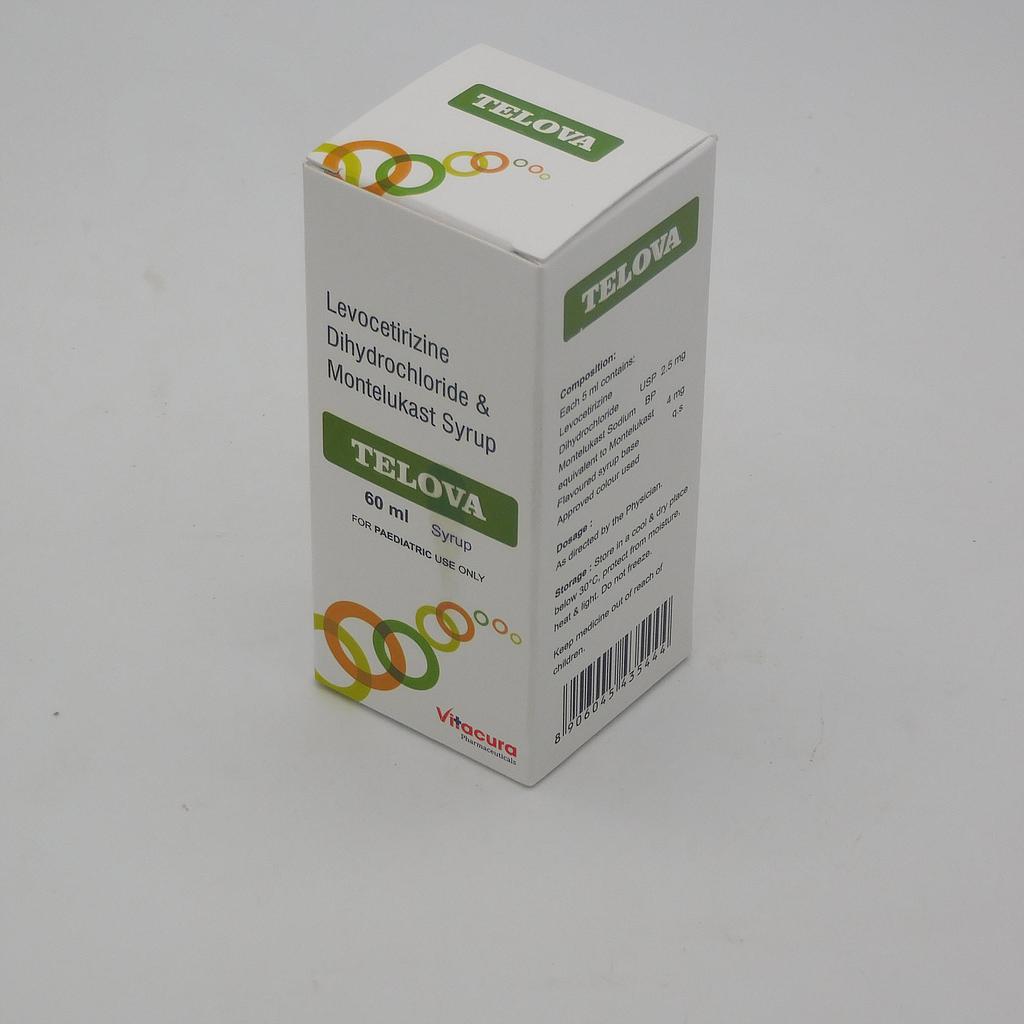 Montelukast/Levocetirizine 4/2.5mg Syrup 60ml (Telova)