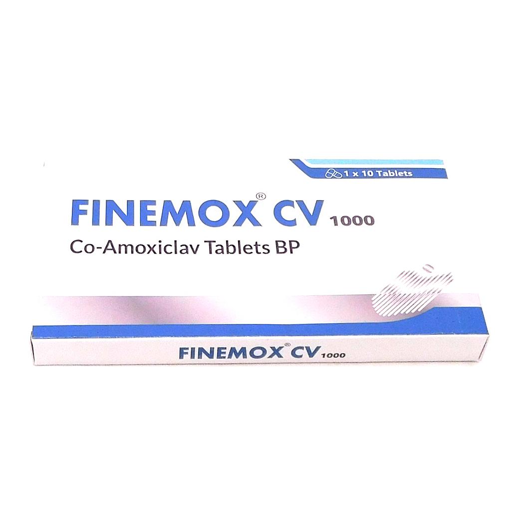 Amoxicillin/Clavulanate Potassium 1g Tablets (Finemox)