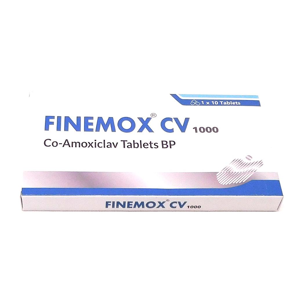 Amoxicillin/Clavulanate Potassium 1g Tablets (Finemox)