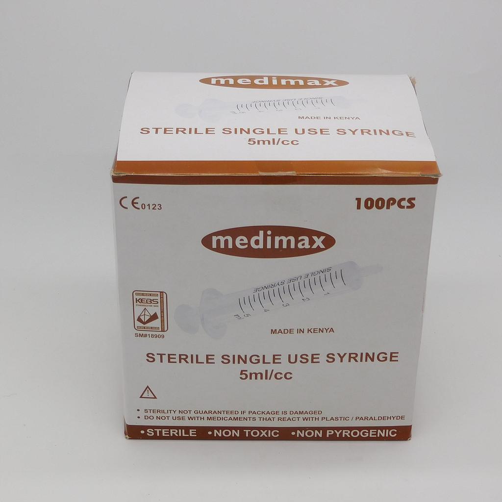 Syringe 5cc With Needle (Medimax)