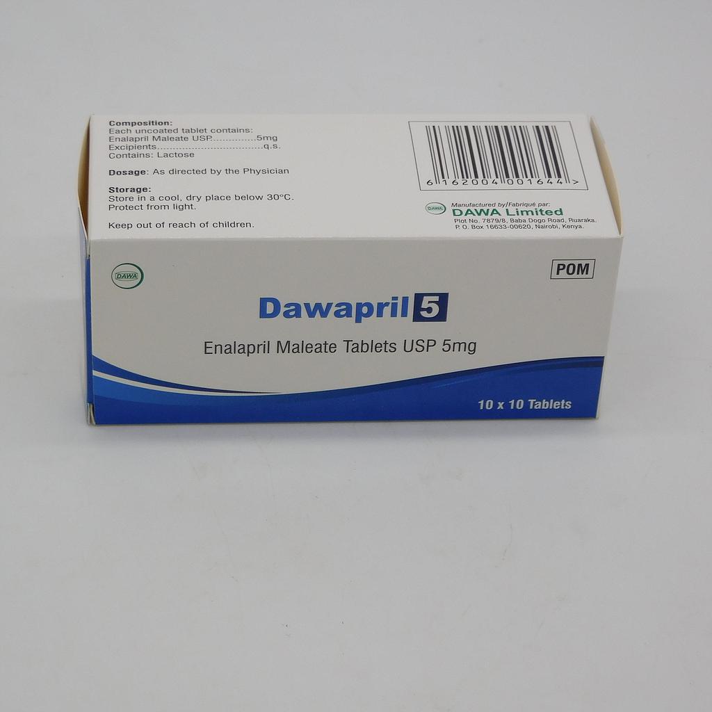 Enalapril 5mg Tablets (Dawapril)