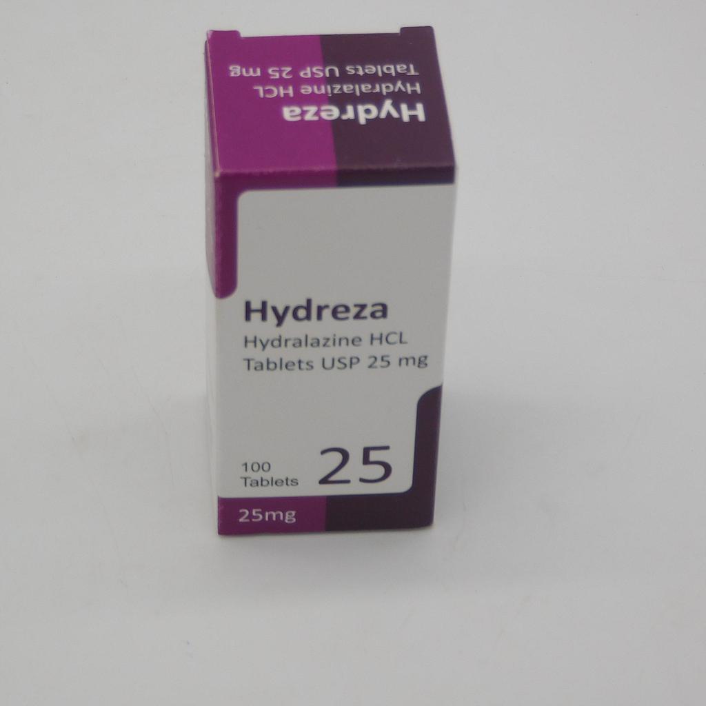 Hydralazine 25mg Tablets (Hydreza)