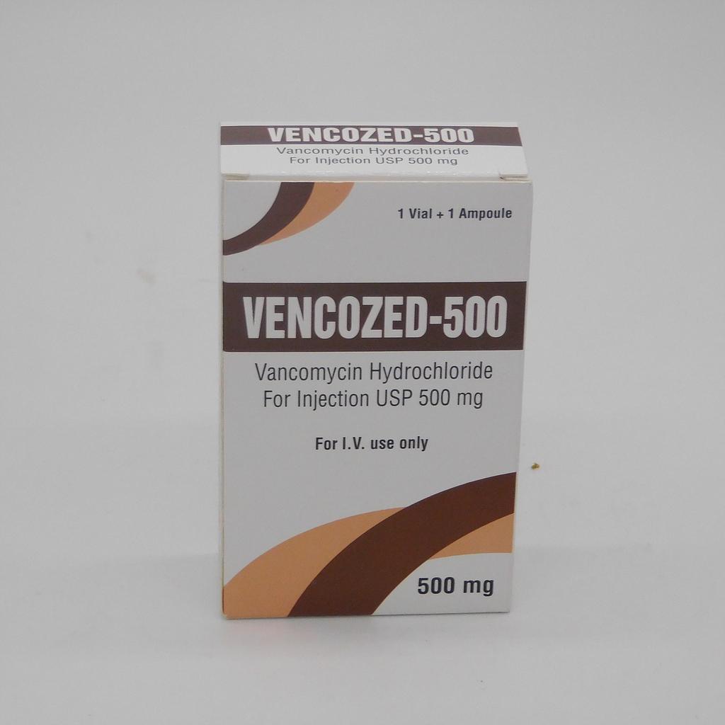 Vancomycin Hydrochloride 500mg Injection (Vencozed)