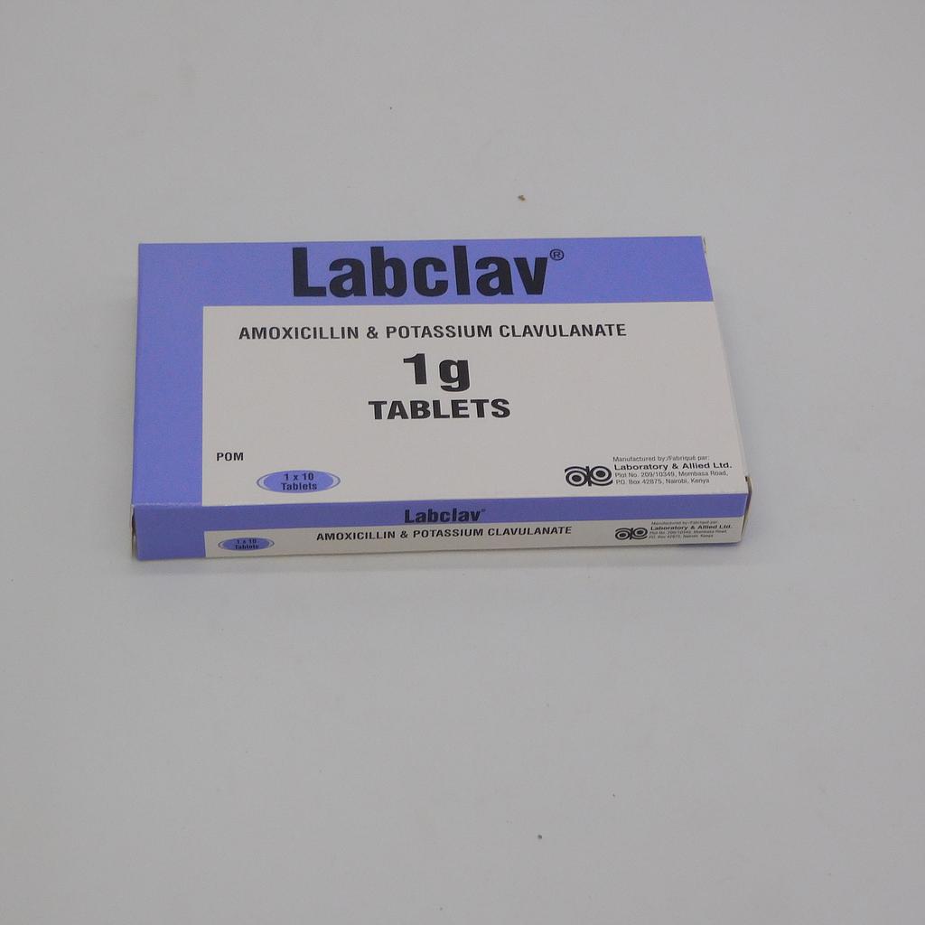 Amoxicillin/Clavulanate Potassium 1g Tablets (Labclav)