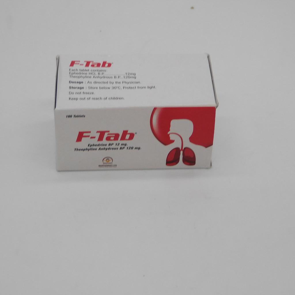 Theophylline/Ephedrine Tablets Blister (F-Tab)