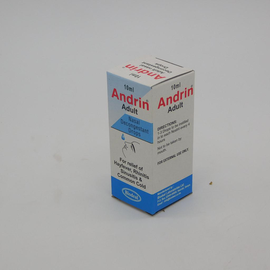 Ephedrine Adult Nasal Drops 10ml (Andrin)