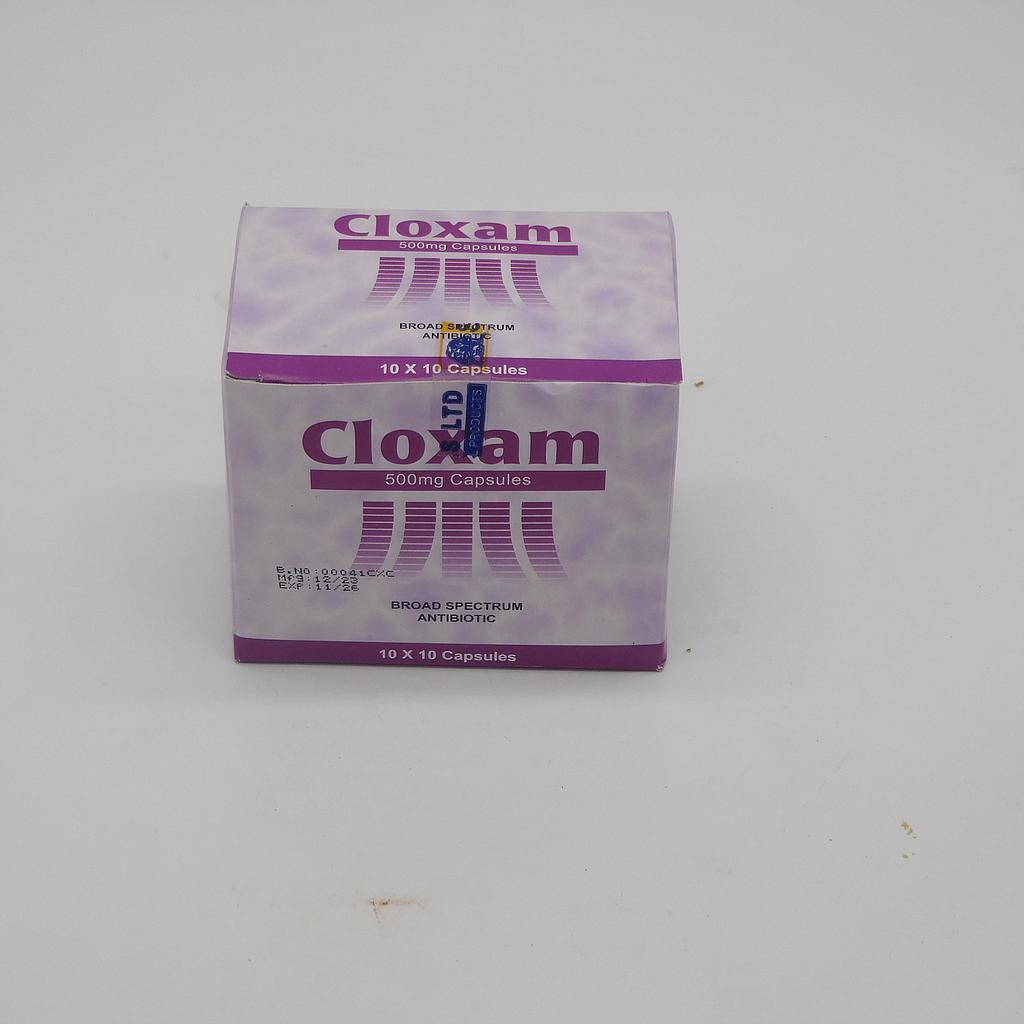Ampicillin/Cloxacillin 500mg Capsules Blisters (Cloxam)