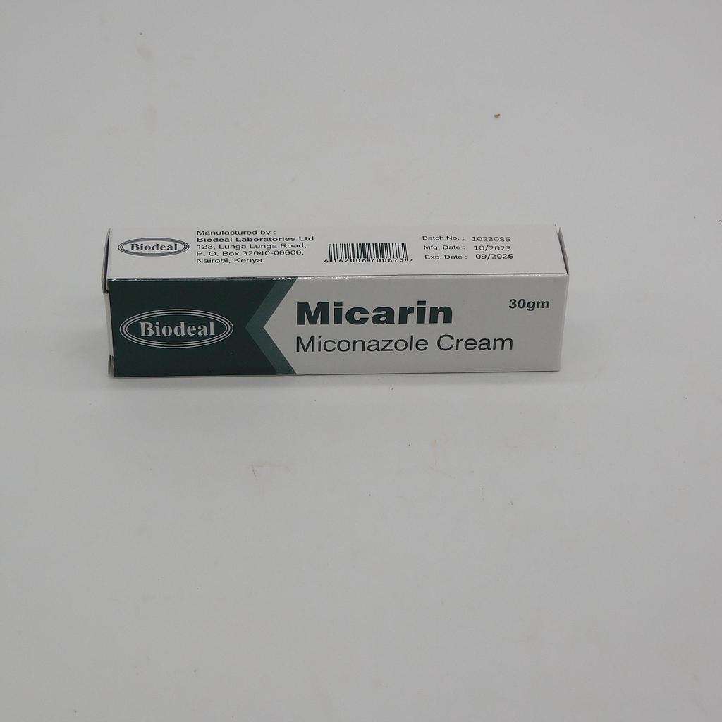 Miconazole Cream 30g (Micarin)