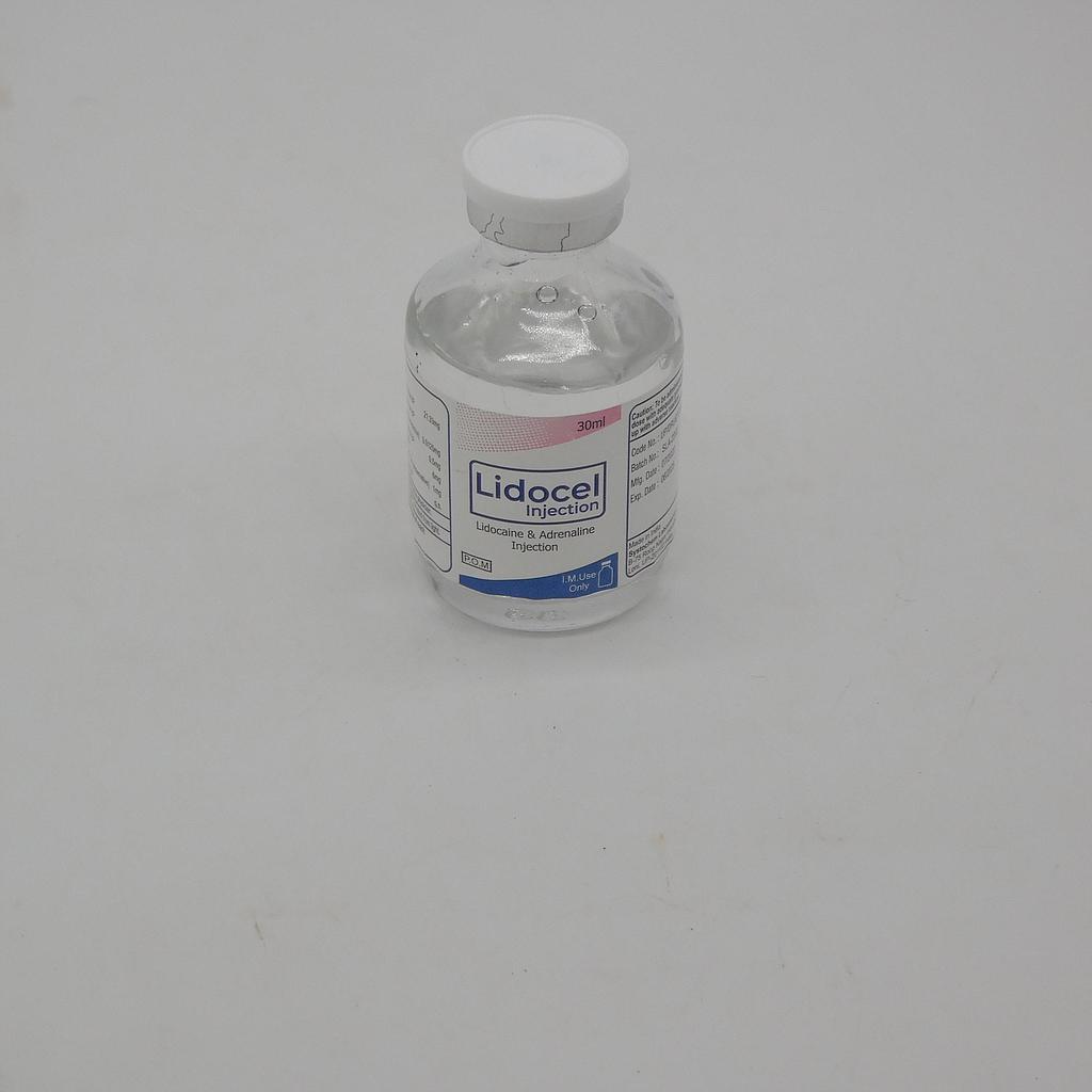 Lidocaine/Adrenaline Injection 30ml (Lidocel)