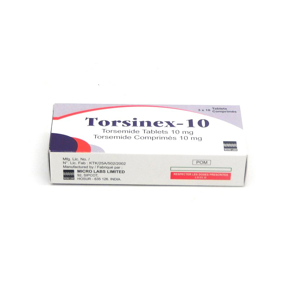Torsemide 10mg Tablets (Torsinex)