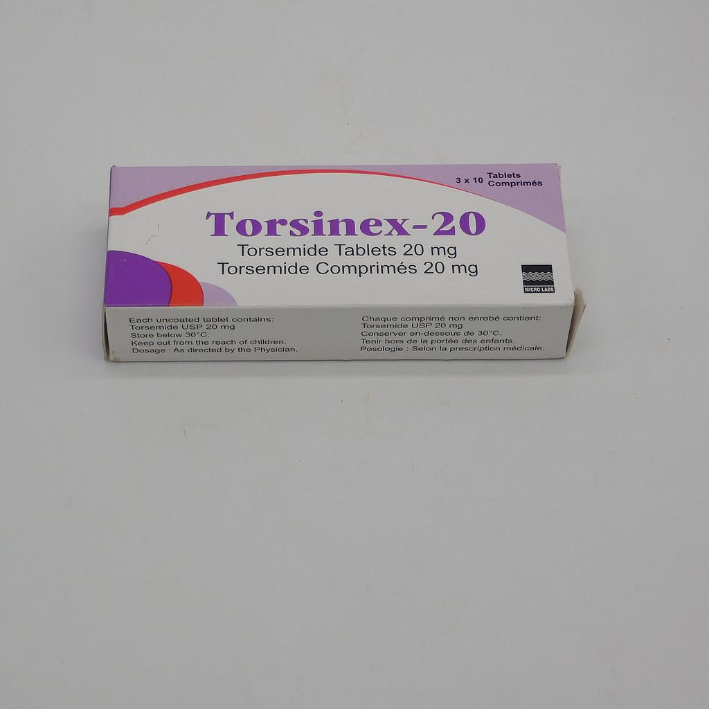 Torsemide 20mg Tablets (Torsinex)