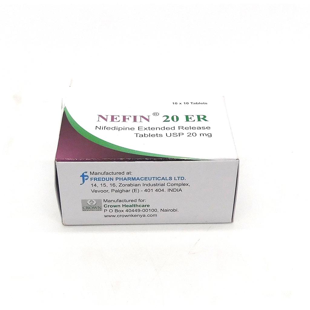Nifedipine 20mg Tablets (Nefin)