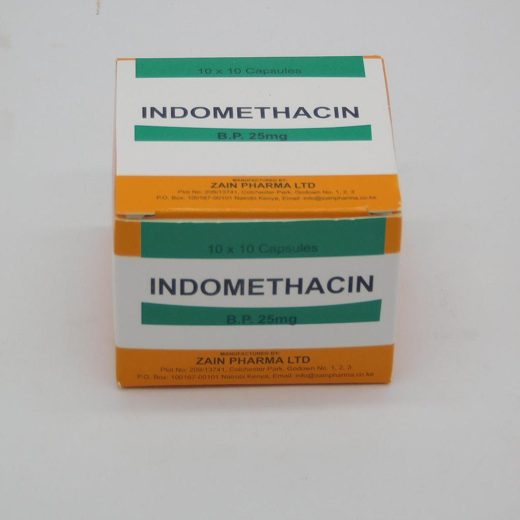 Indomethacin 25mg Capsules (Zain)