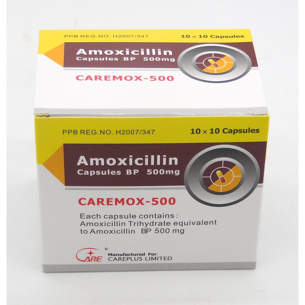 Amoxicillin 500mg Capsules (Caremox-500)