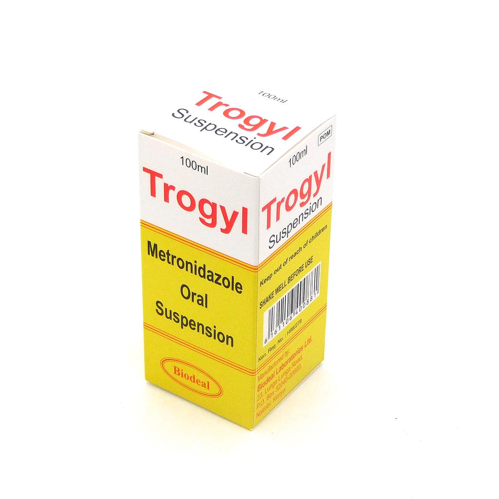 Metronidazole 100ml Suspension (Trogyl)