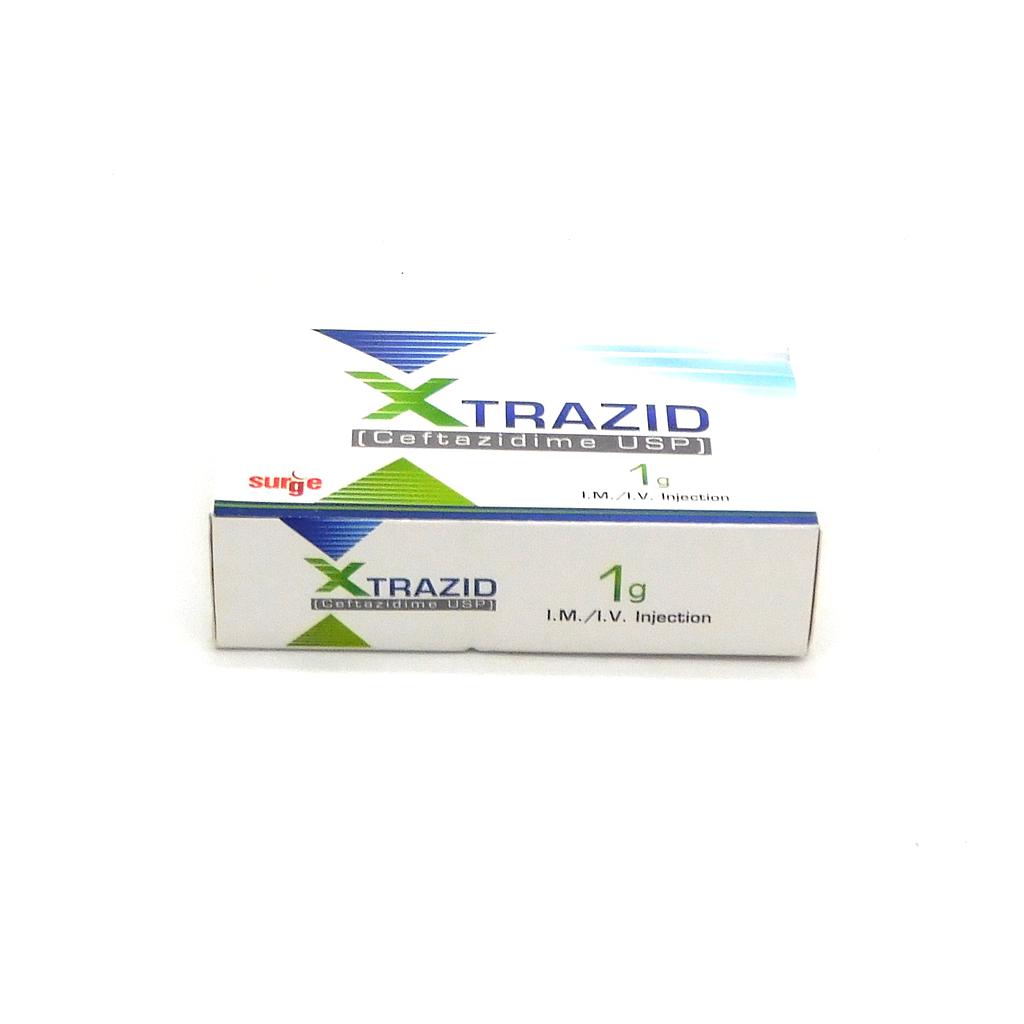 Ceftazidime 1g Injection (Xtrazid)