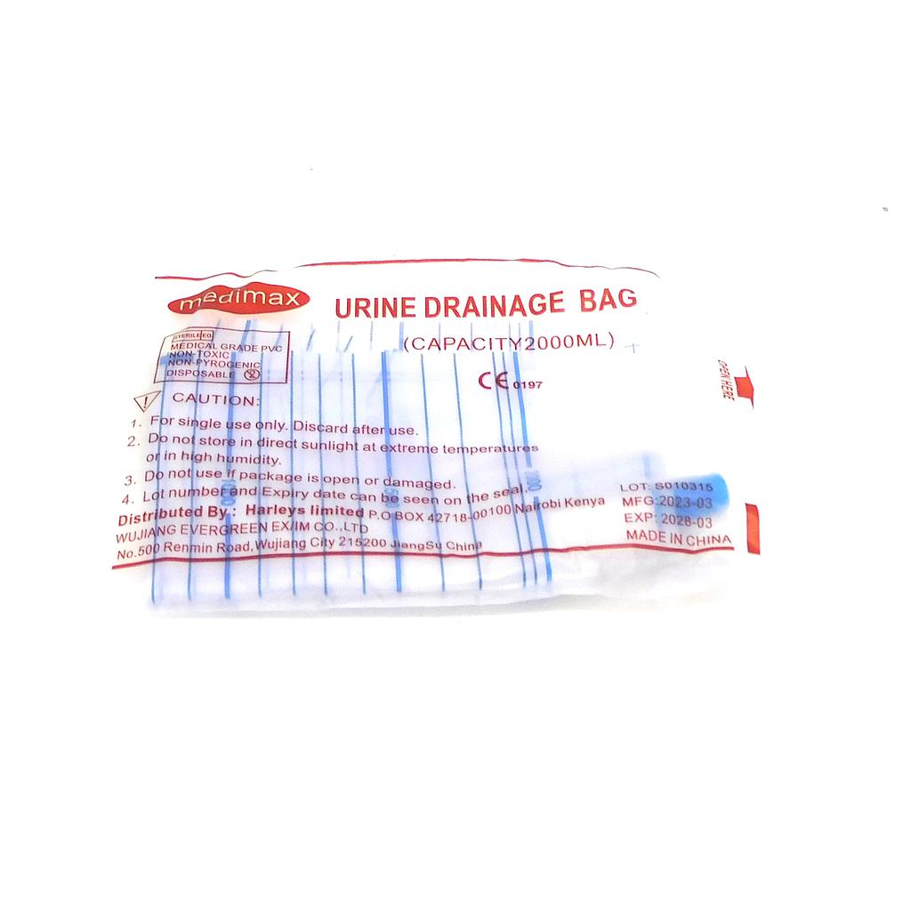 Urine Bags 2 Litre Outlet (Medimax)