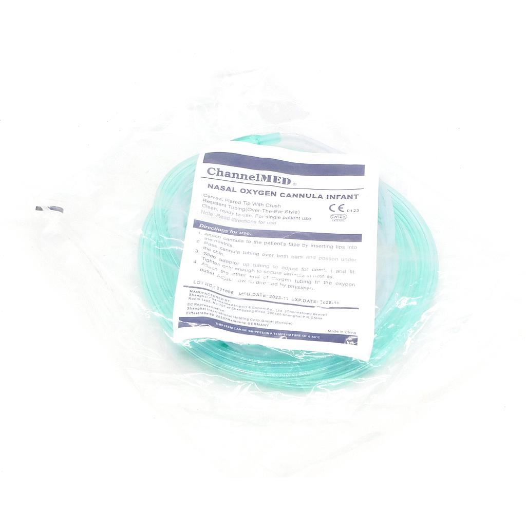Oxygen Nasal Catheter/Prongs Infant (Channelmed)