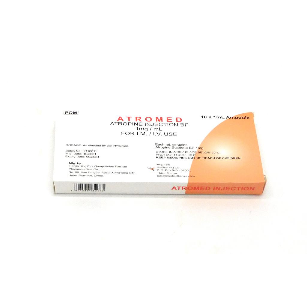 Atropine 1mg/ml Injection Ampoule (Atromed) 