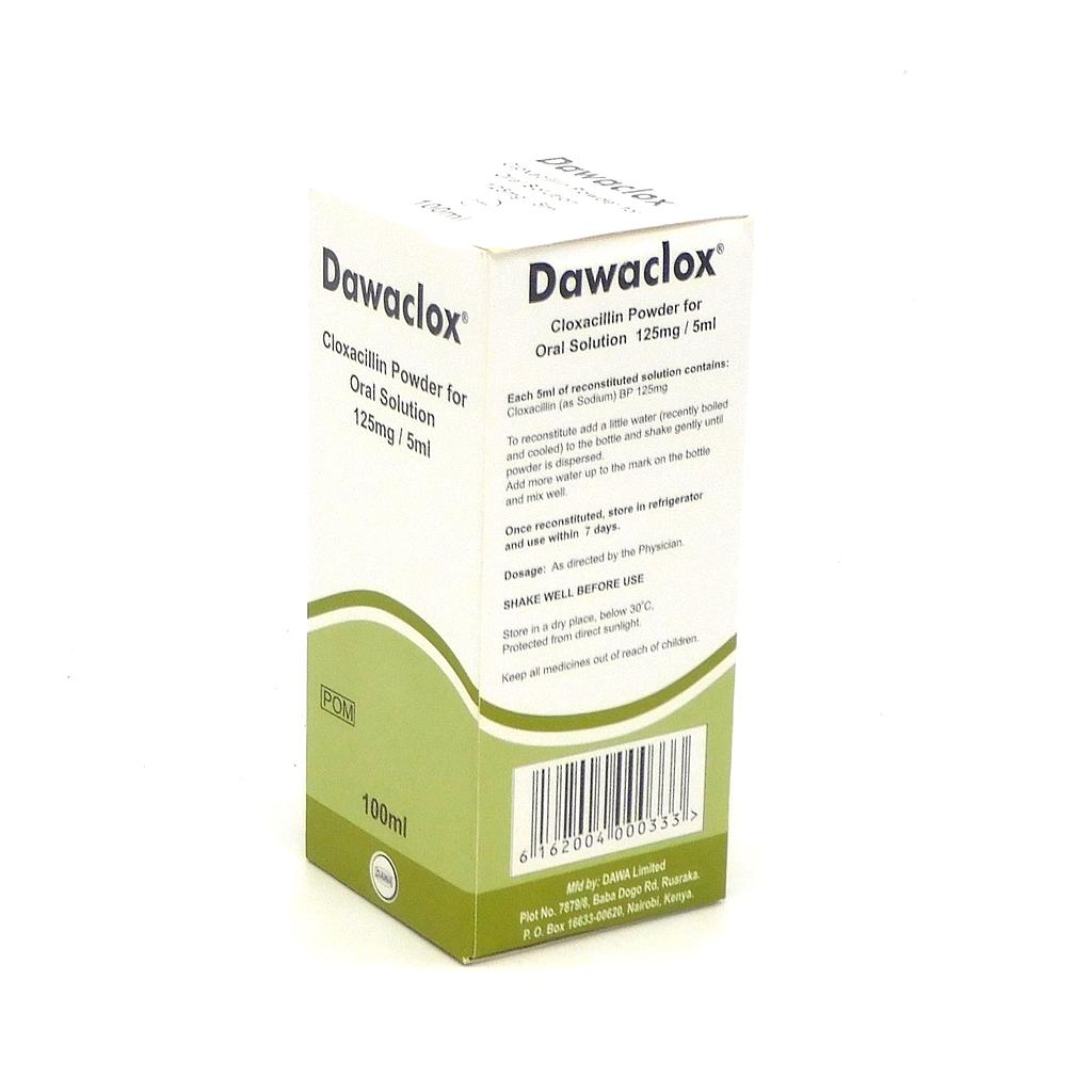 Cloxacillin 125mg/5ml Suspension 100ml (Dawaclox)