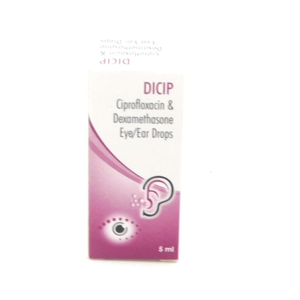 Ciprofloxacin/Dexamethasone 5ml Drops (Dicip)