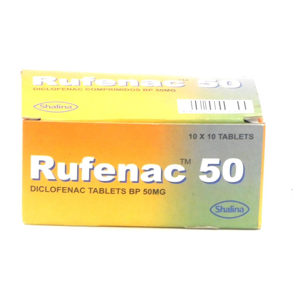 Diclofenac Sodium 50mg Tablets (Rufenac 50) 