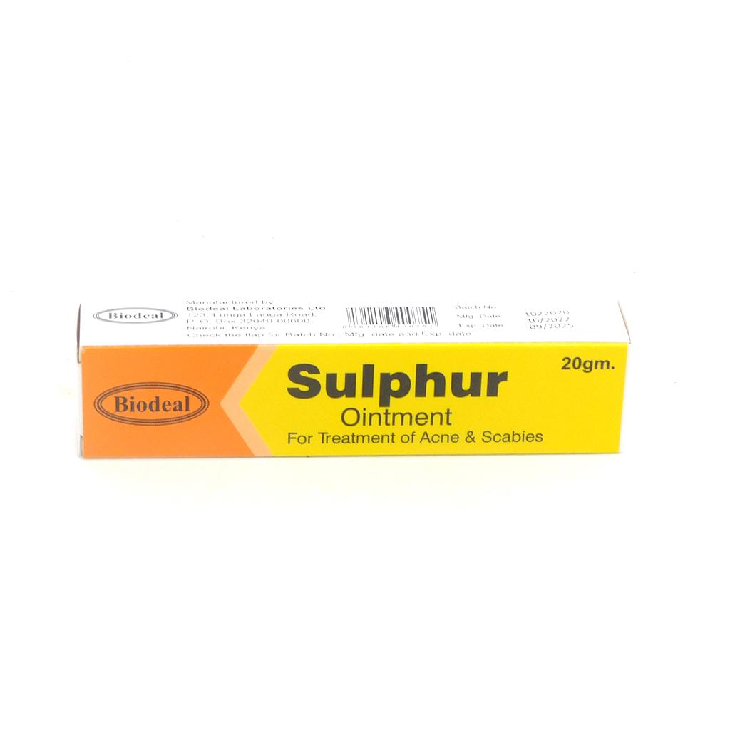 Sulphur Ointment 20g (Biodeal)