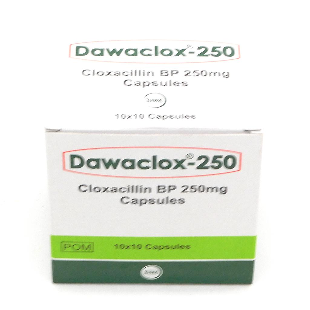 Cloxacillin 250mg Capsules Blisters (Dawaclox)