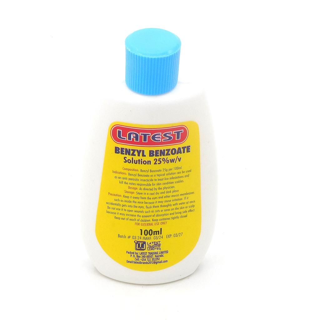 Benzyl Benzoate 25% 100ml (Latest)