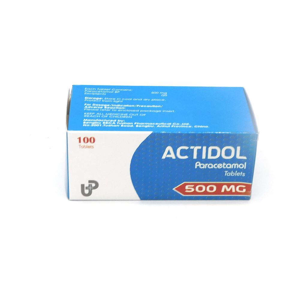 Paracetamol 500mg Tablets Blister (Actidol)